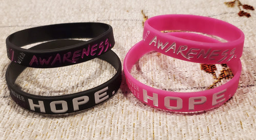 HOPE - Silicone Breast Cancer Aware Bracelet