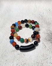 Load image into Gallery viewer, 2 pc Agate Bracelet Set - BLMU